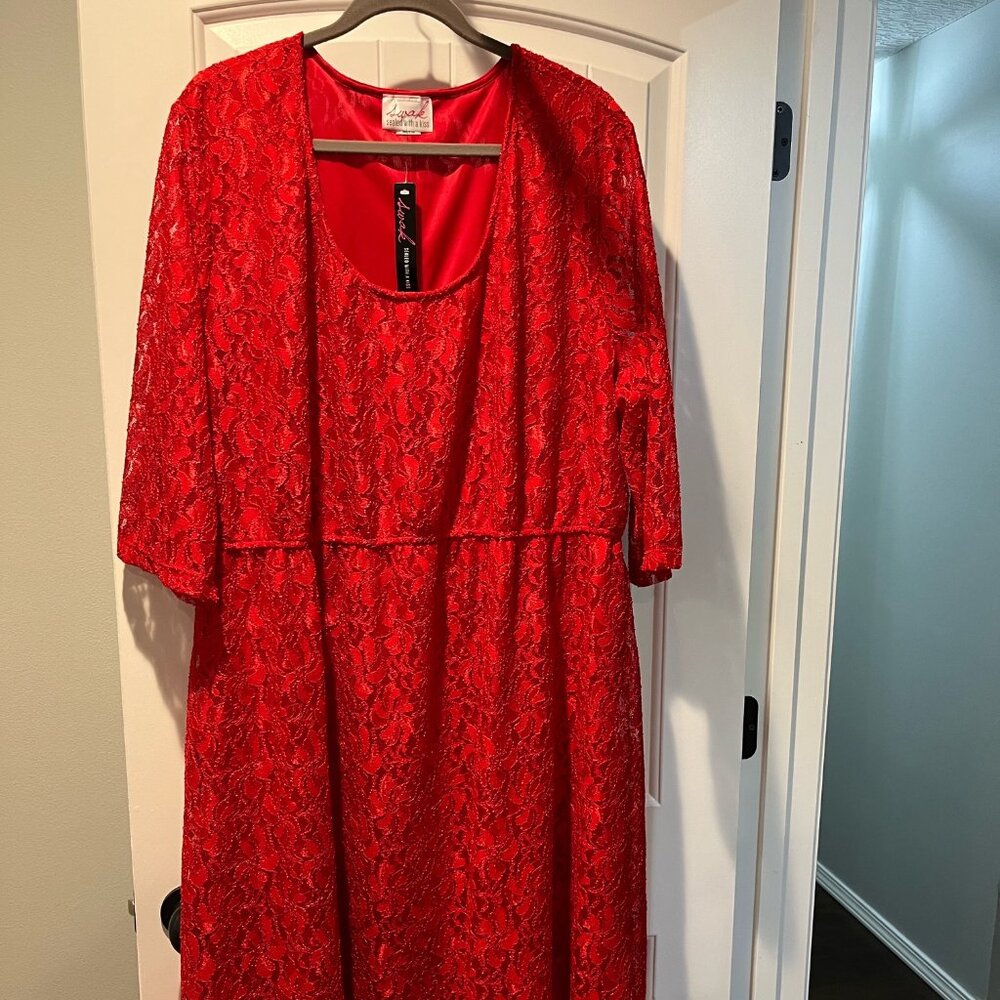 Swak sealed with a kiss, Red Lace Harlow Dress